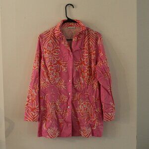 PATTY KIM Pink Orange Elsa Top